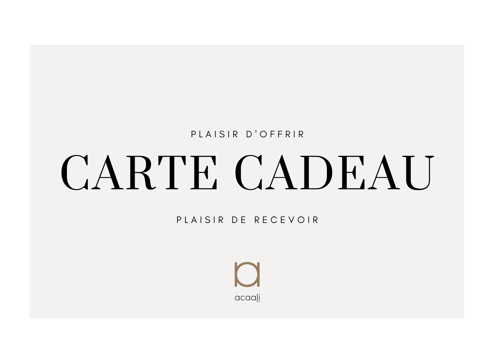 Carte Cadeau