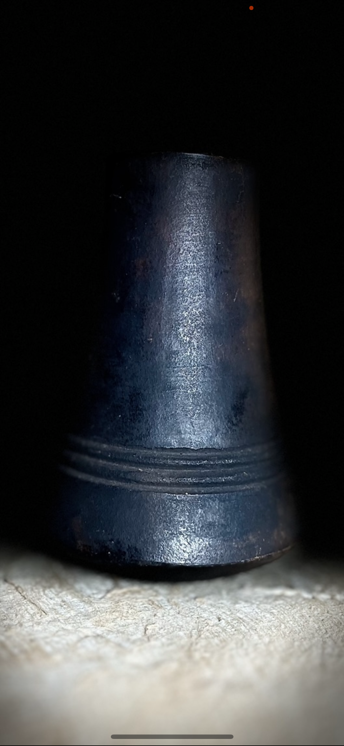 Poterie, pot à lait en terre cuite noire